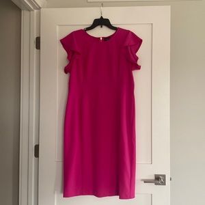 Liz Claiborne dress size 16, 96% polyester, 4% spandex worn once no stains.